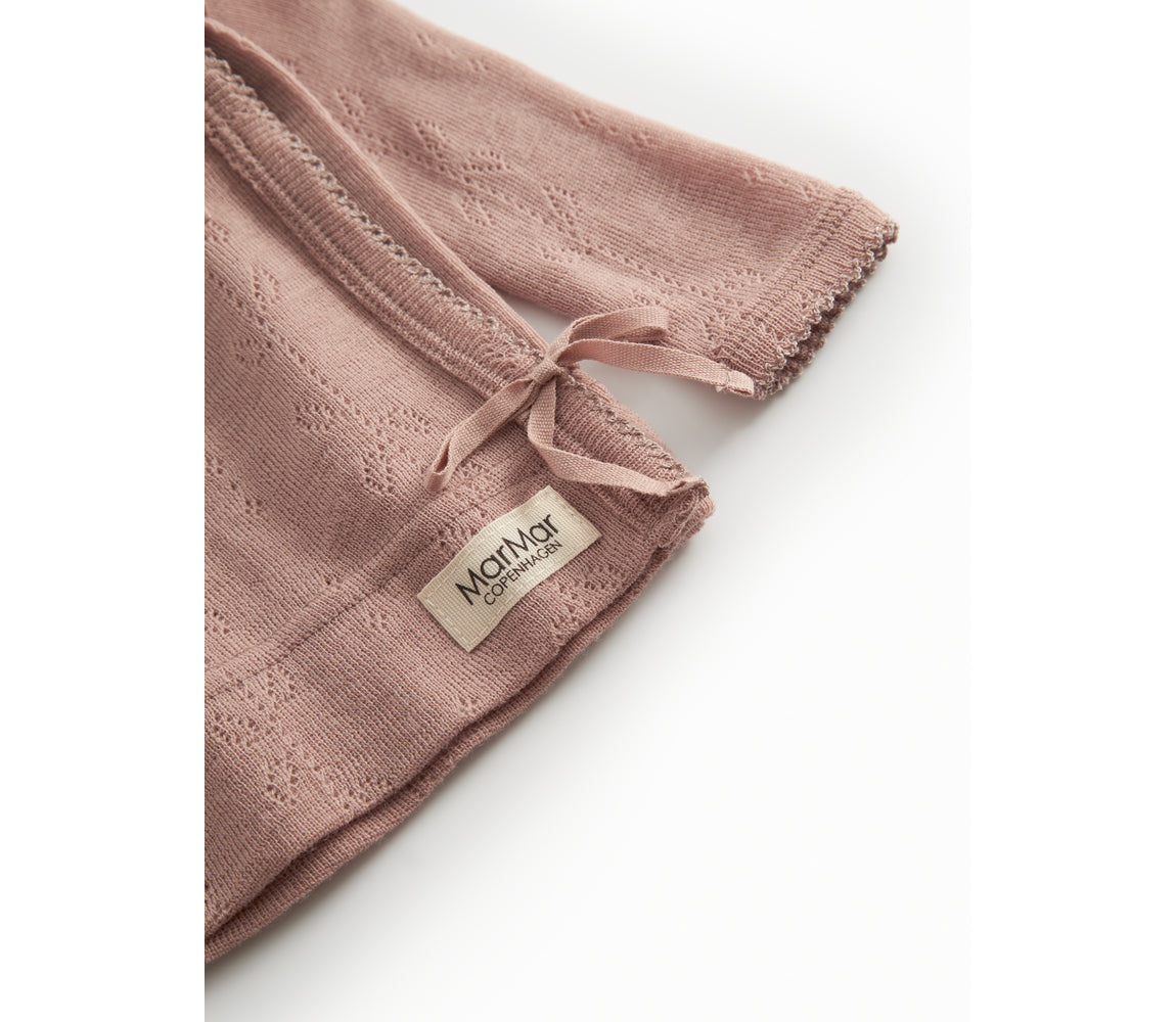 Tut Wrap Wol Pointelle