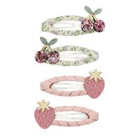 4-pack Summer Fruit haarclipjes