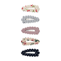 5-pack Scallop Edge haarclipjes