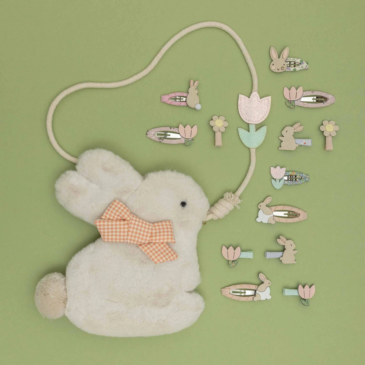 5er-Pack Bunny and Chick Haarspangen
