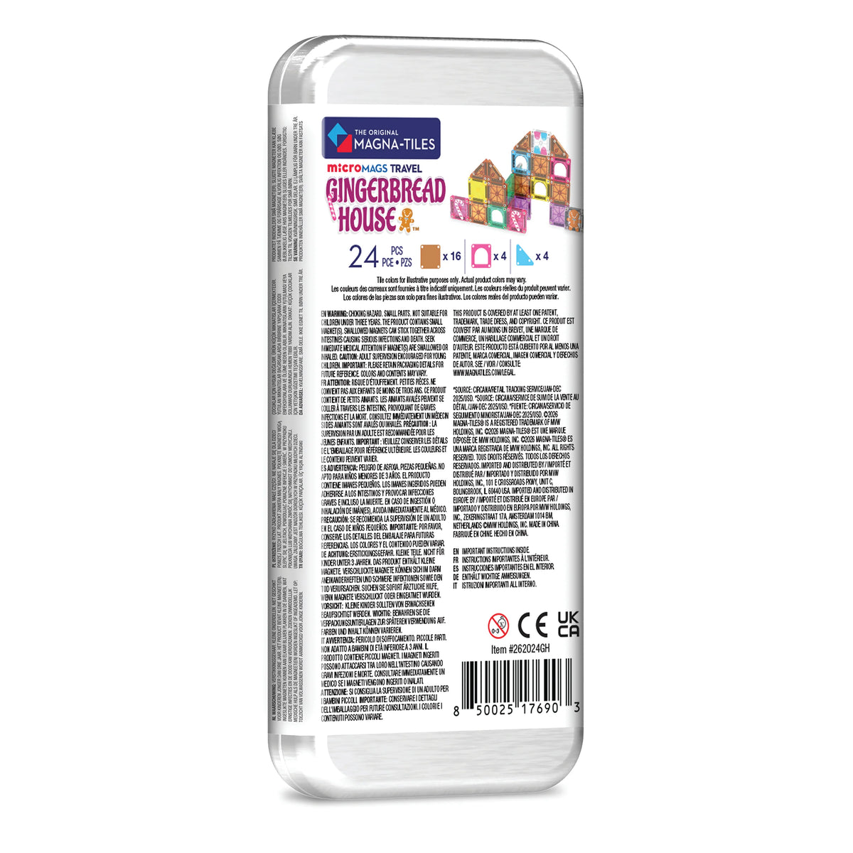MicroMAGS Gingerbread House Travel Set