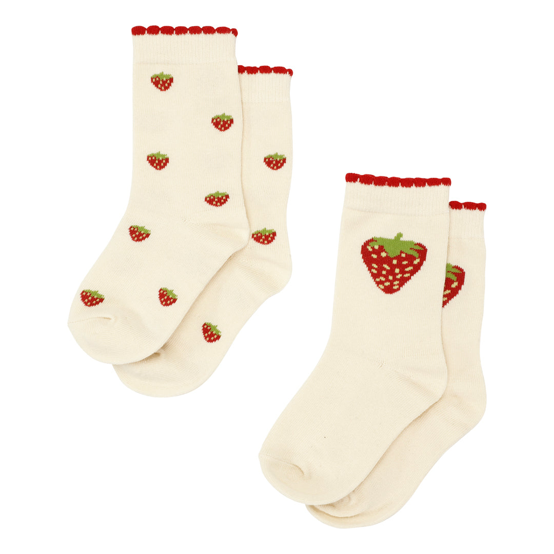 2er-Pack Erdbeer-Socken