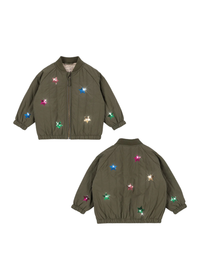 Juno Sequin Bomber Jacke