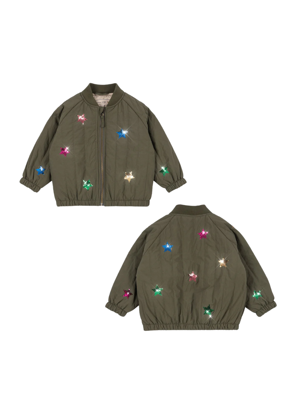 Juno Sequin Bomber Jacke
