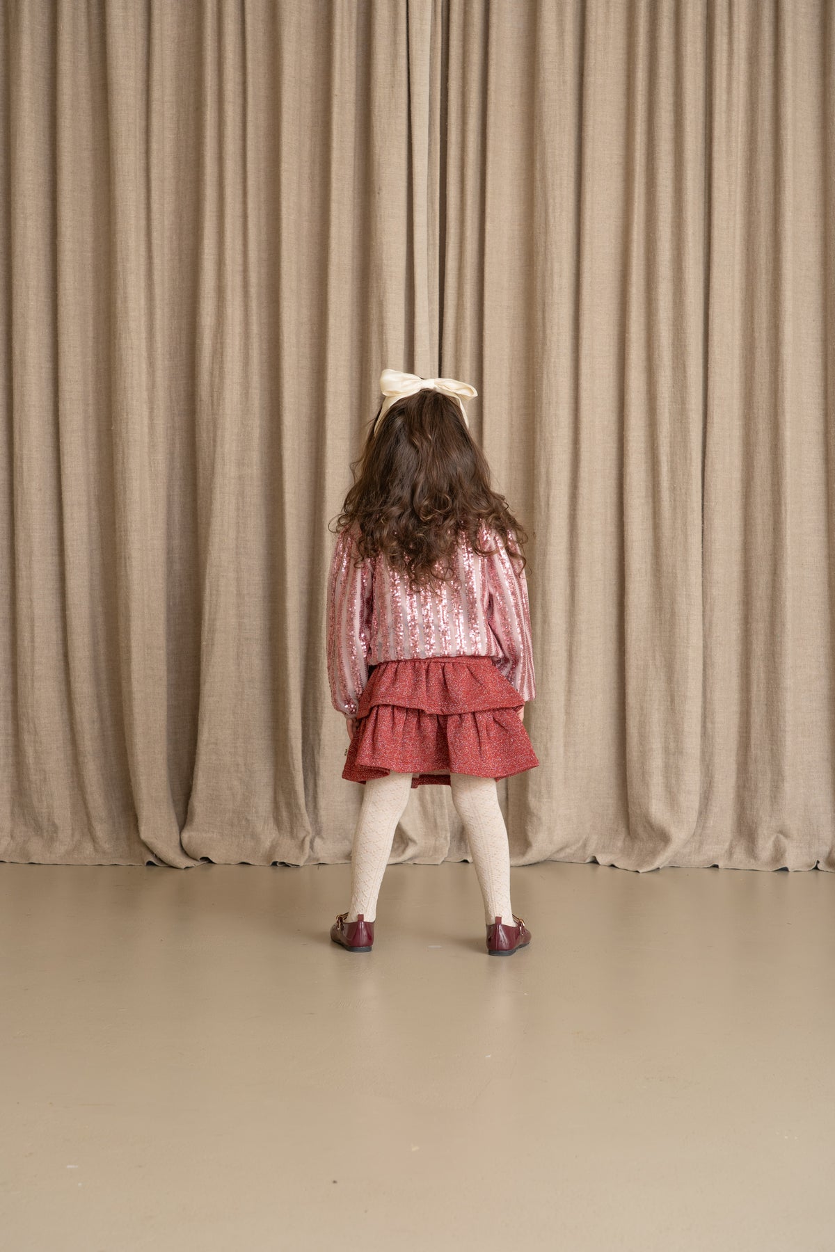 Puff Balloon Sequins Sweater
