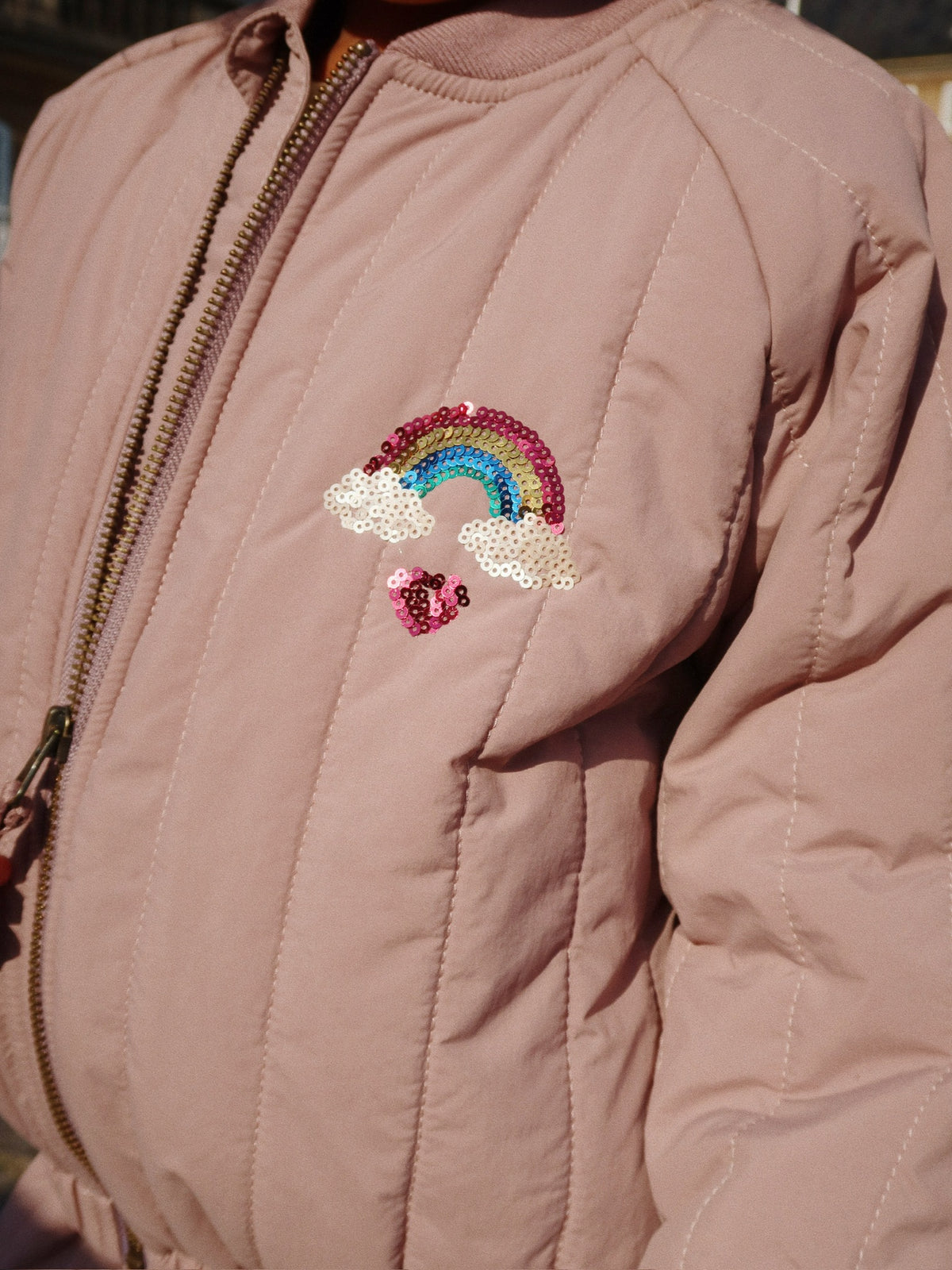 Juno Sequin Bomber Jacke