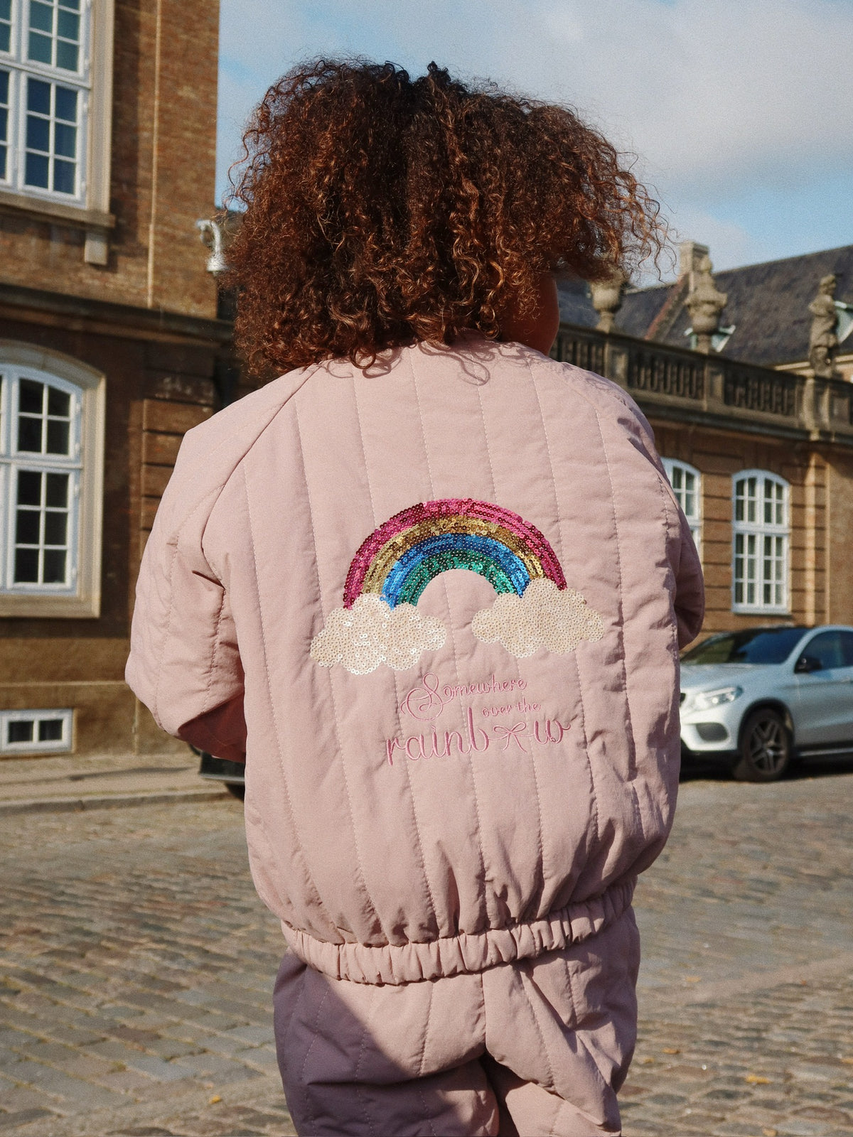 Juno Sequin Bomber Jacke