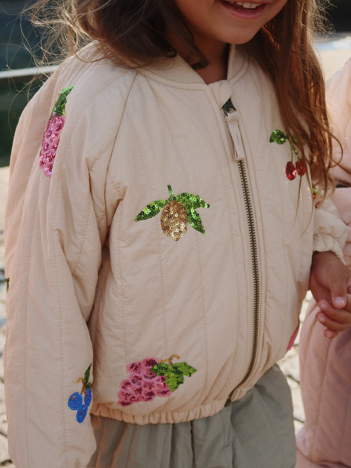 Juno Sequin Bomber Jacke