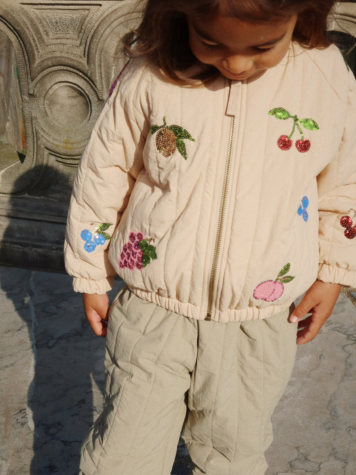 Juno Sequin Bomber Jacke