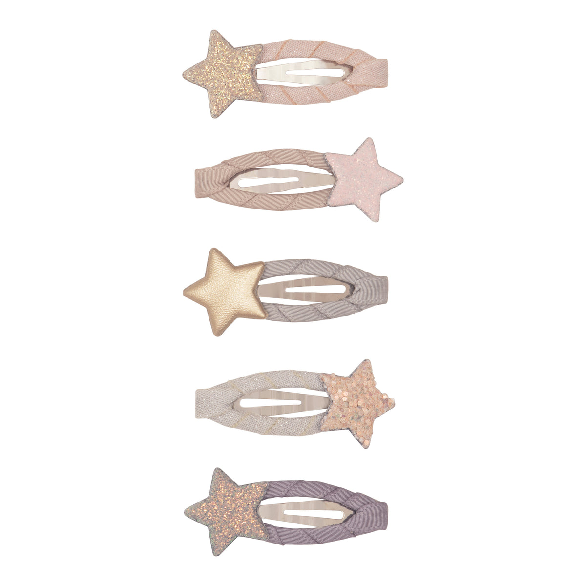 5-pack Stellina Sparkle haarclipjes