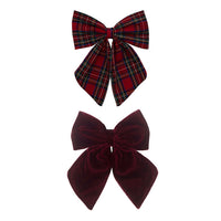2er-Pack Tartan Agnes Schleife