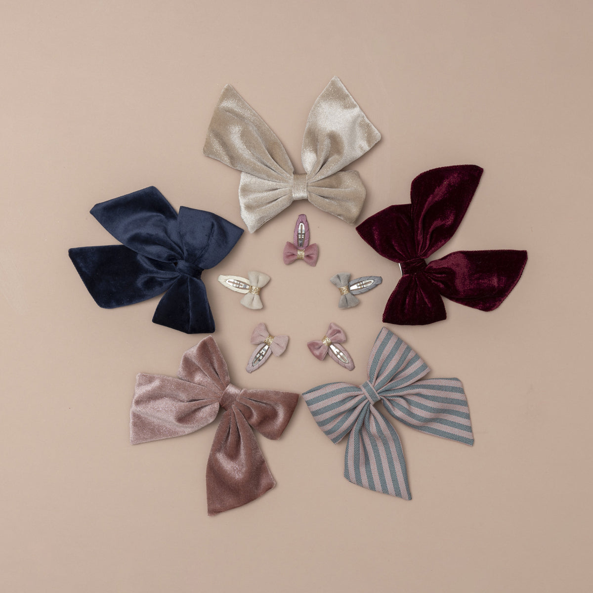 2er-Pack Tartan Agnes Schleife