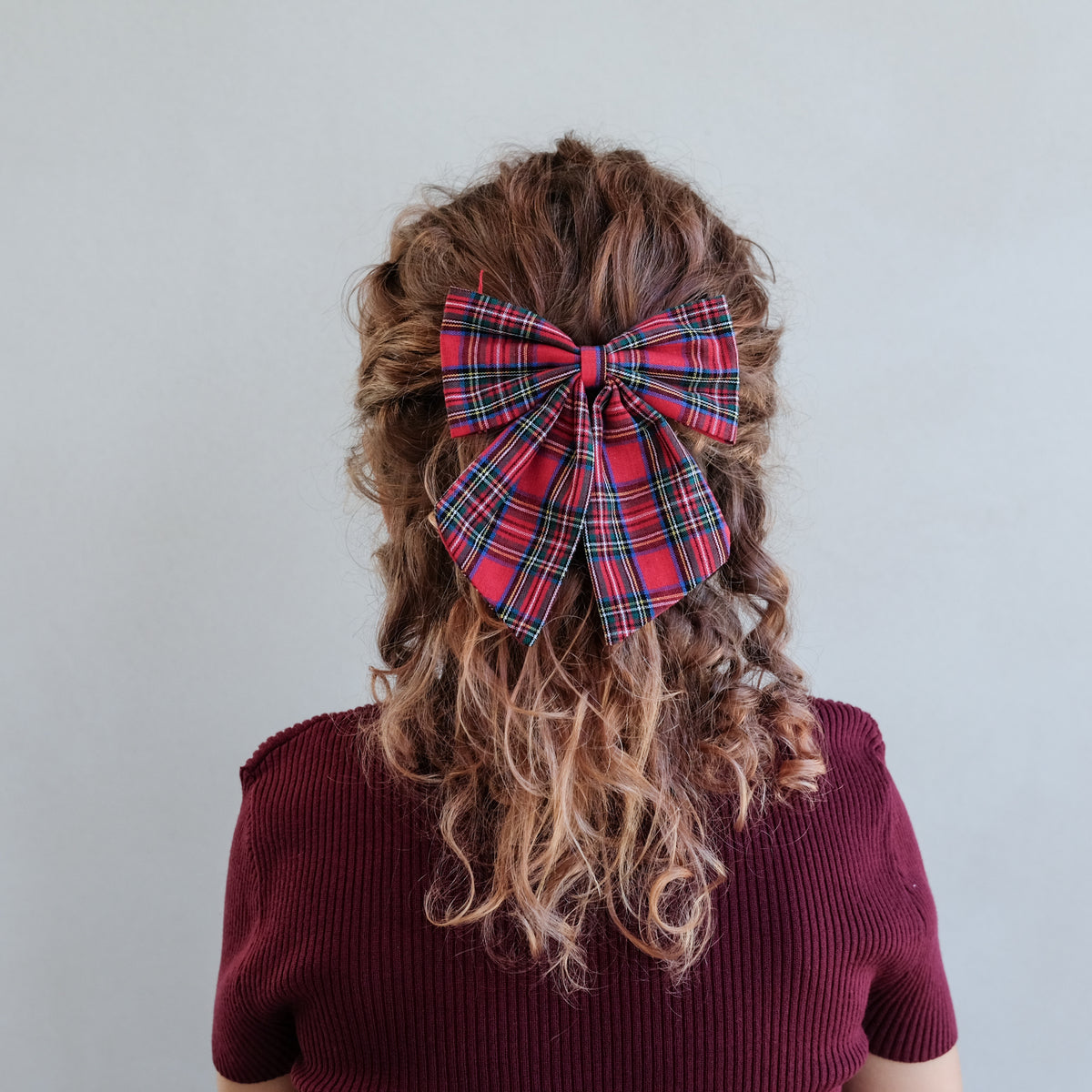 2er-Pack Tartan Agnes Schleife