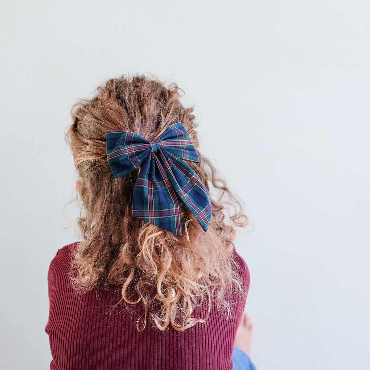 2er-Pack Tartan Agnes Schleife