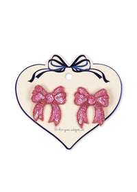 2-pack Sequin Bow haarclipjes