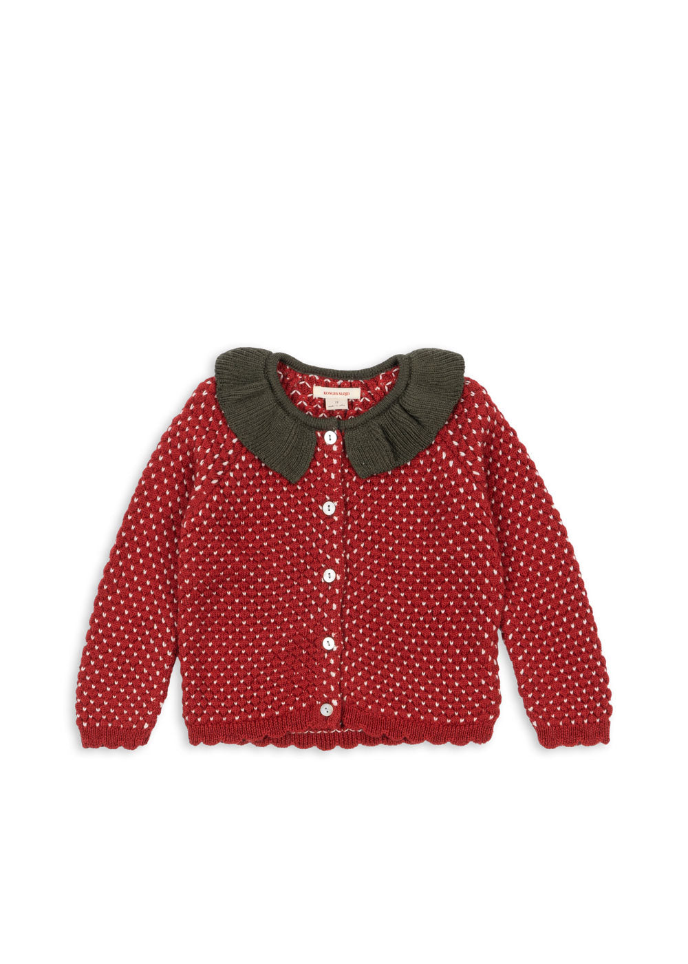 Erdbeer-Strickjacke