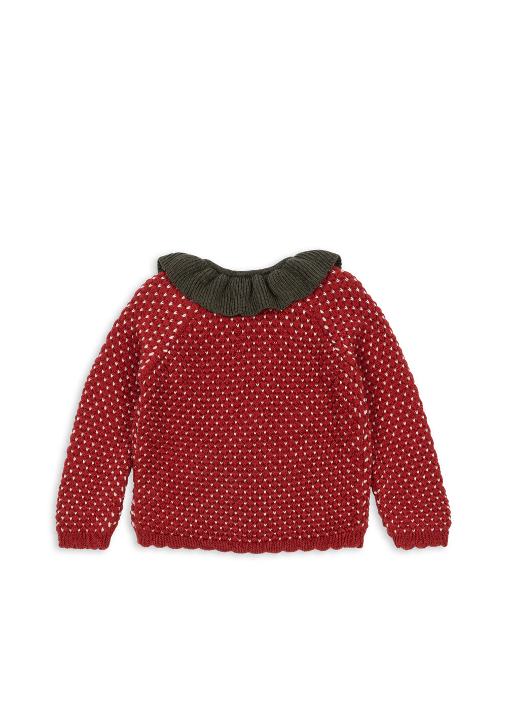 Erdbeer-Strickjacke