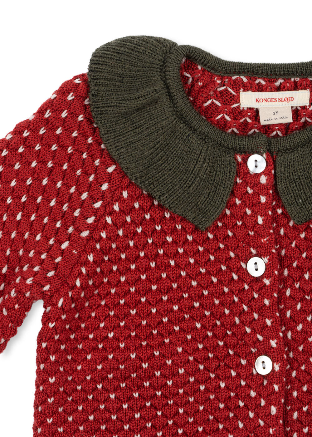 Erdbeer-Strickjacke