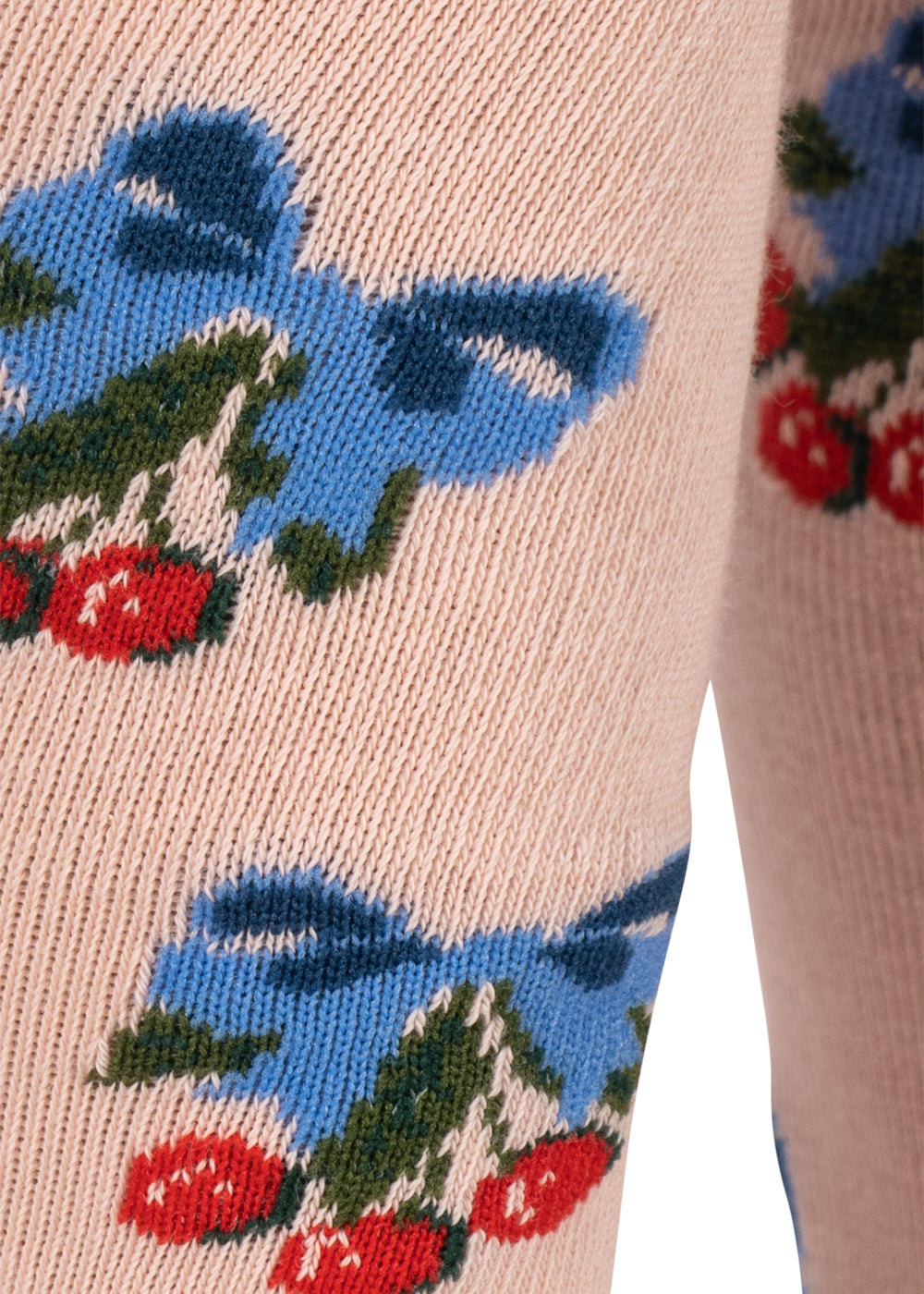 2er-Pack Flower & Cherry Jacquard Strumpfhosen
