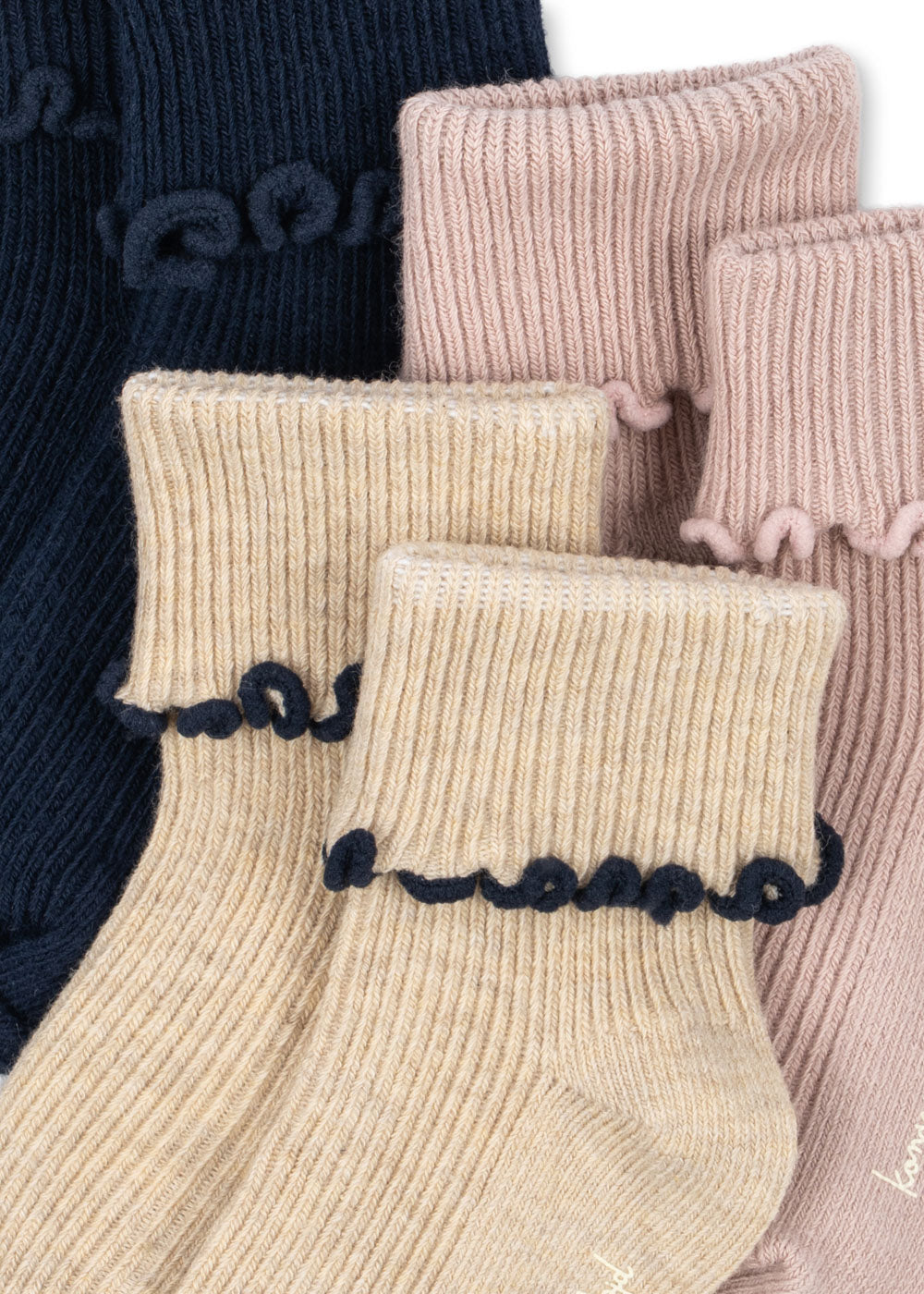 3er-Pack Rib Frill Socken-thumbmail-2