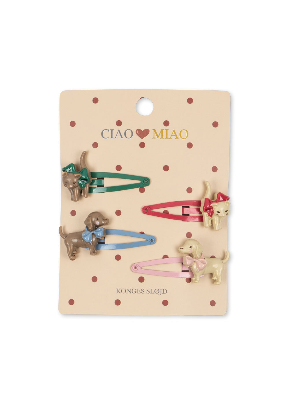4er-Pack Cats&Dogs Haarspangen
