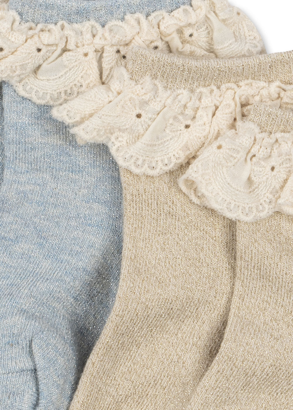 2er-Pack Glitter Frill Socken