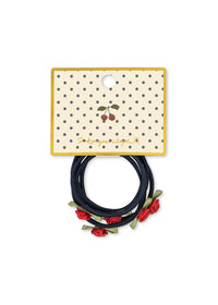 6er-Pack Rose Rouge Haargummis