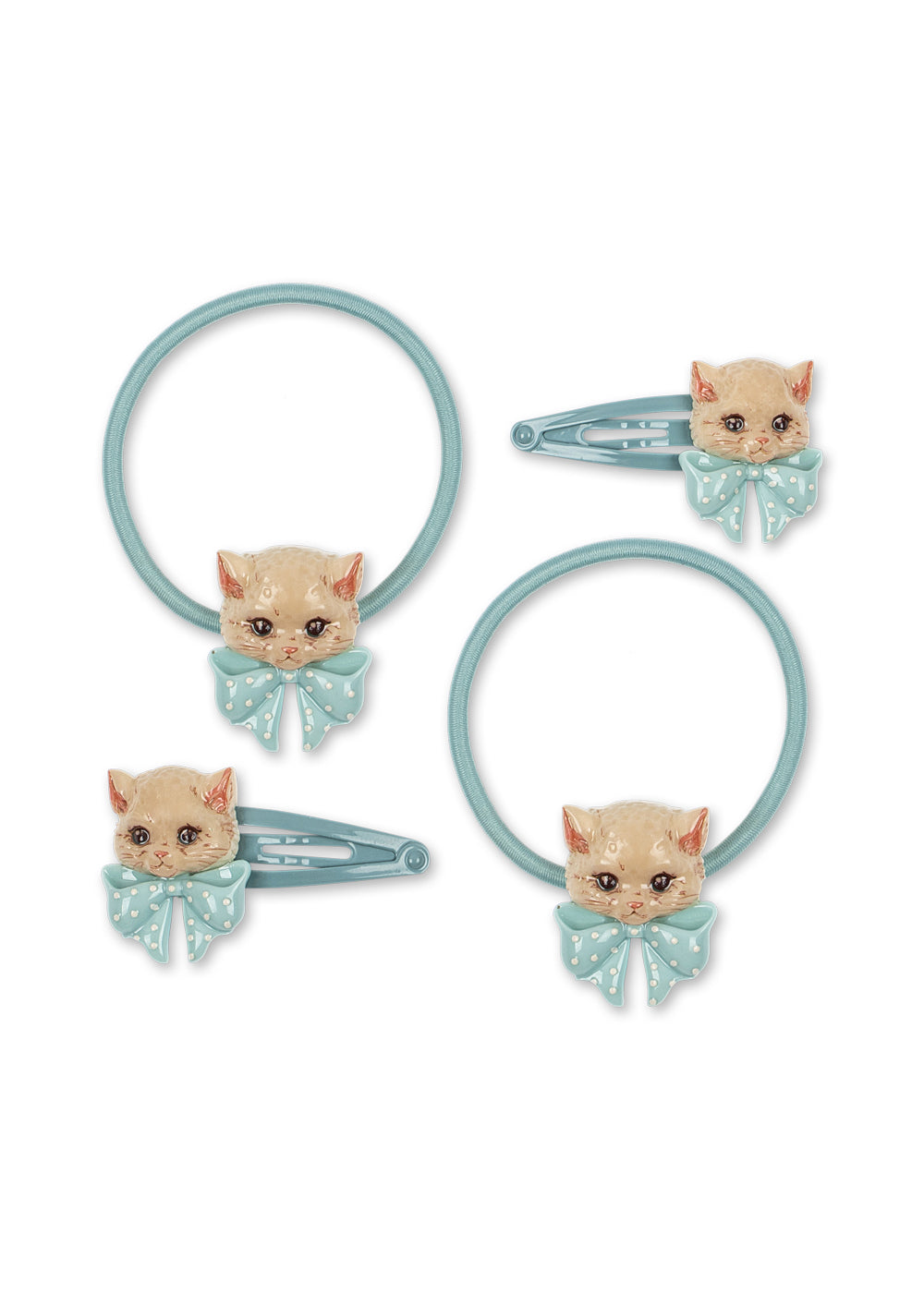 4er-Pack Kitty Haaraccessoires