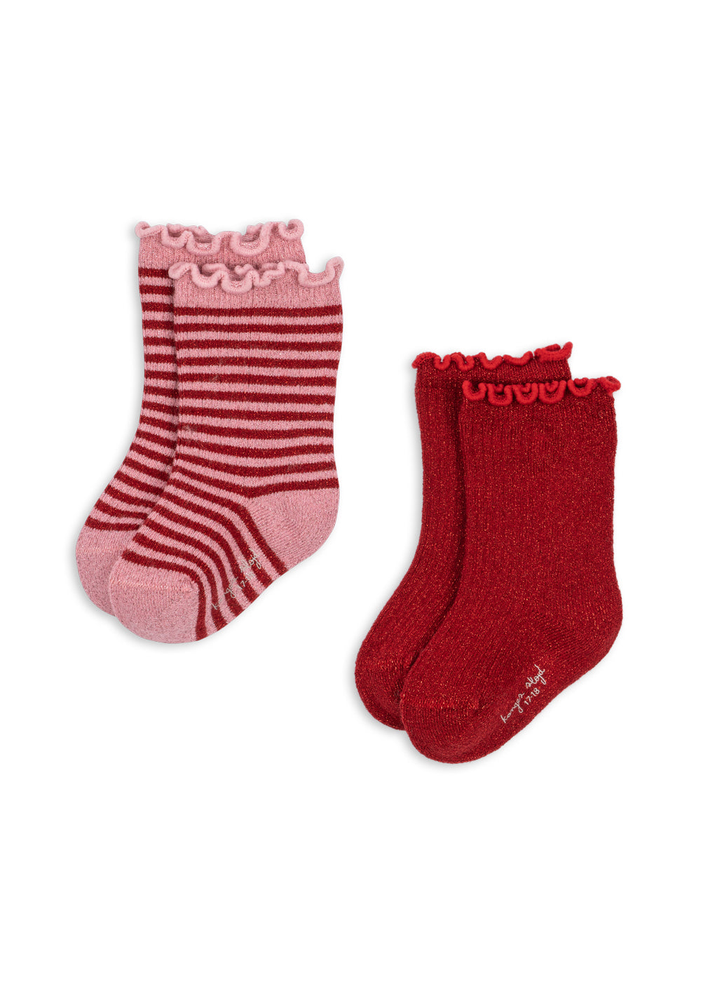 2er-Pack Glitter Socken
