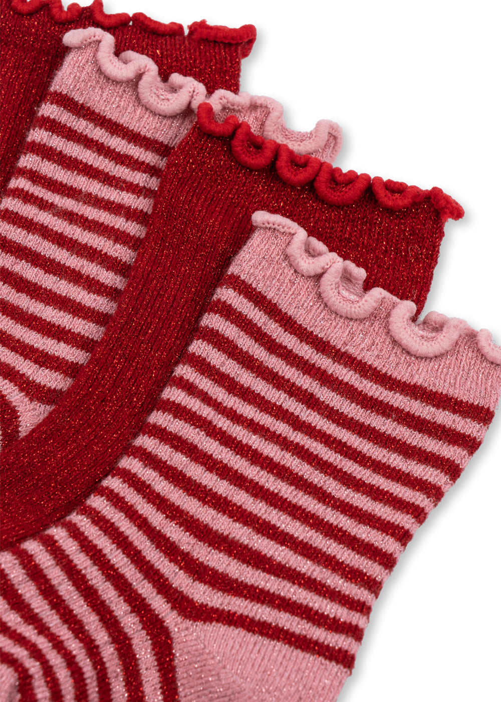 2er-Pack Glitter Socken