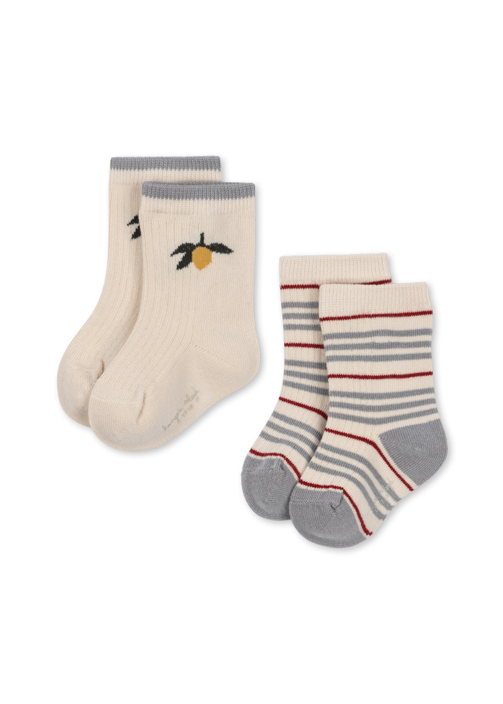 2-pack Rib Stripe Sokken