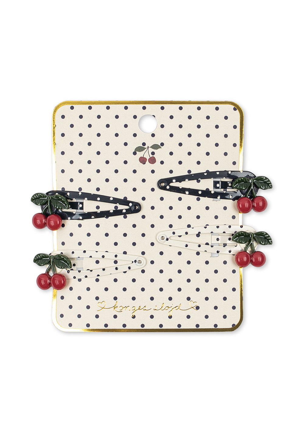 4er-Pack Cherry Dot Haarspange