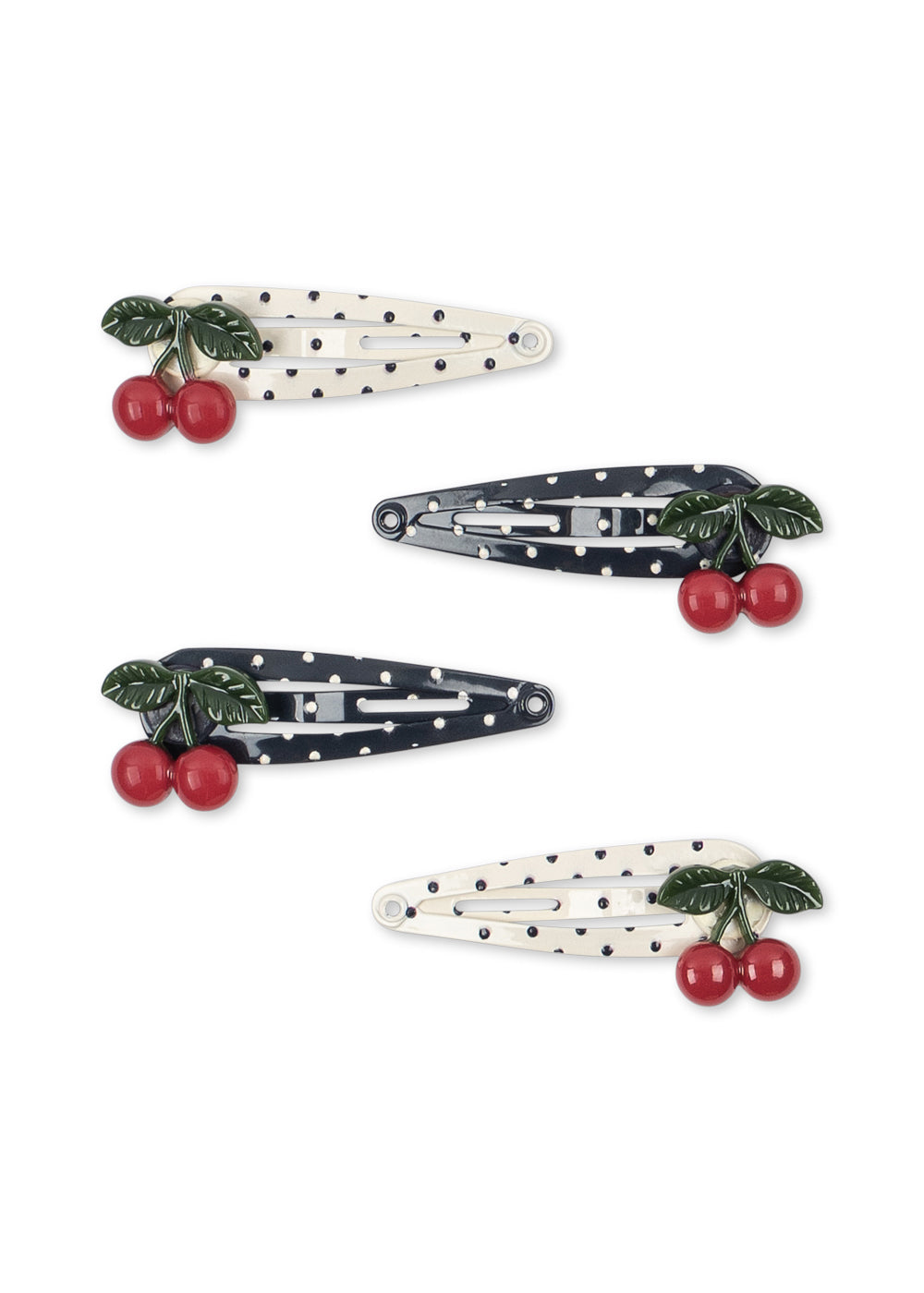 4er-Pack Cherry Dot Haarspange