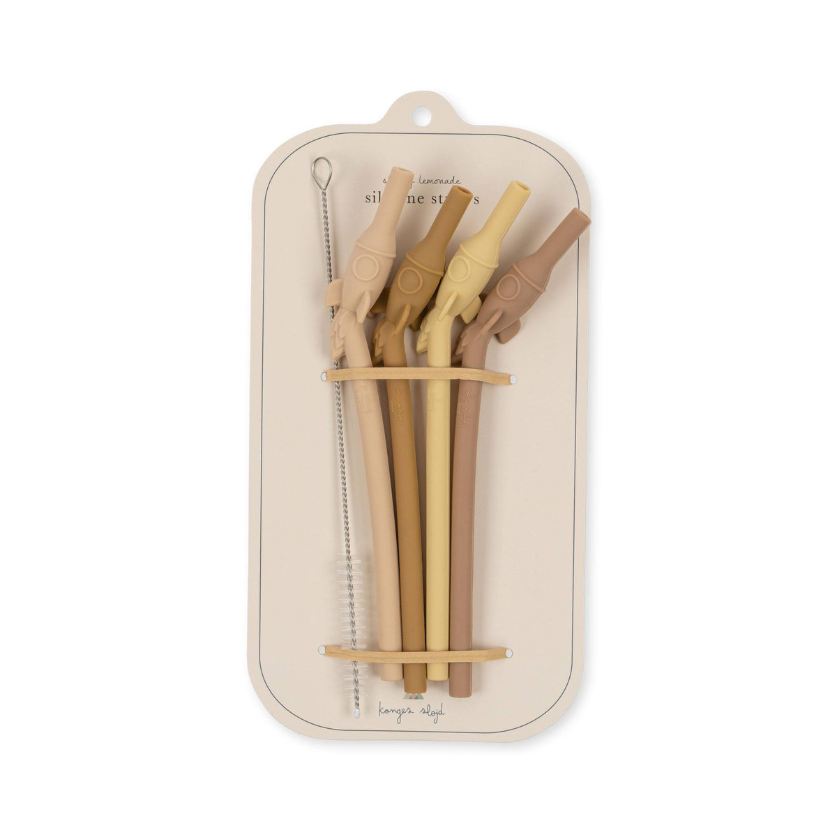 4er-Pack Silikon Rocket Trinkhalme