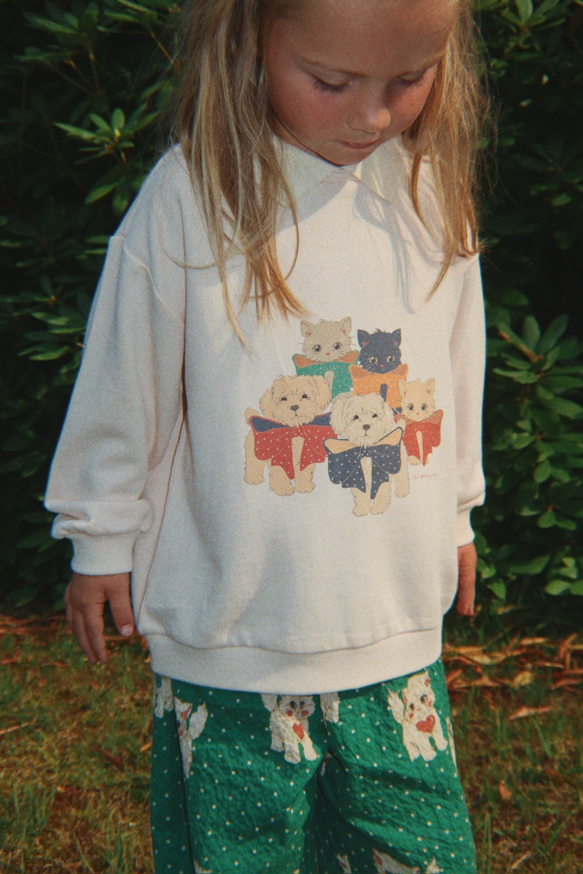 Spotty Polo Pullover