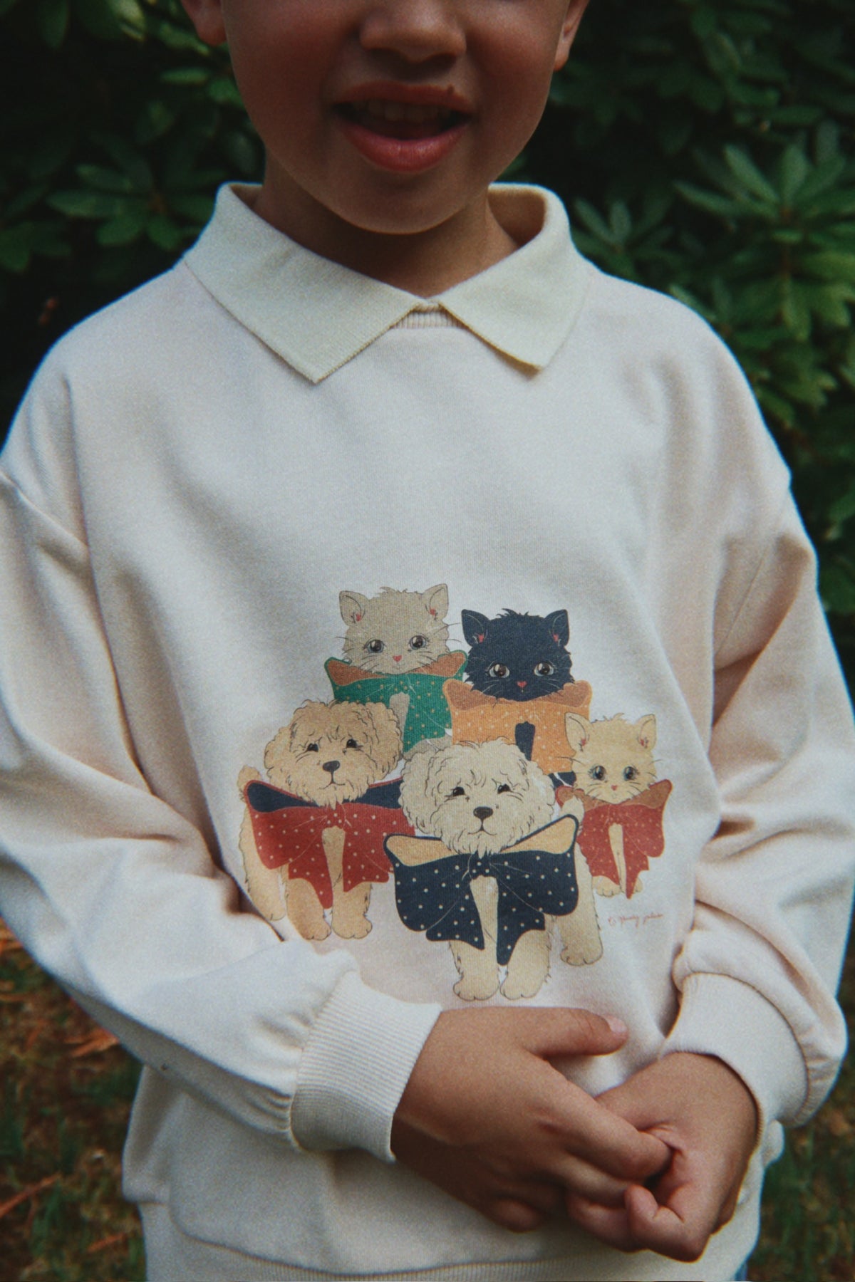 Spotty Polo Pullover